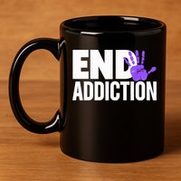 Overdose Awareness Overdose Awareness End Addiction 11oz C Handle Ceramic Mug