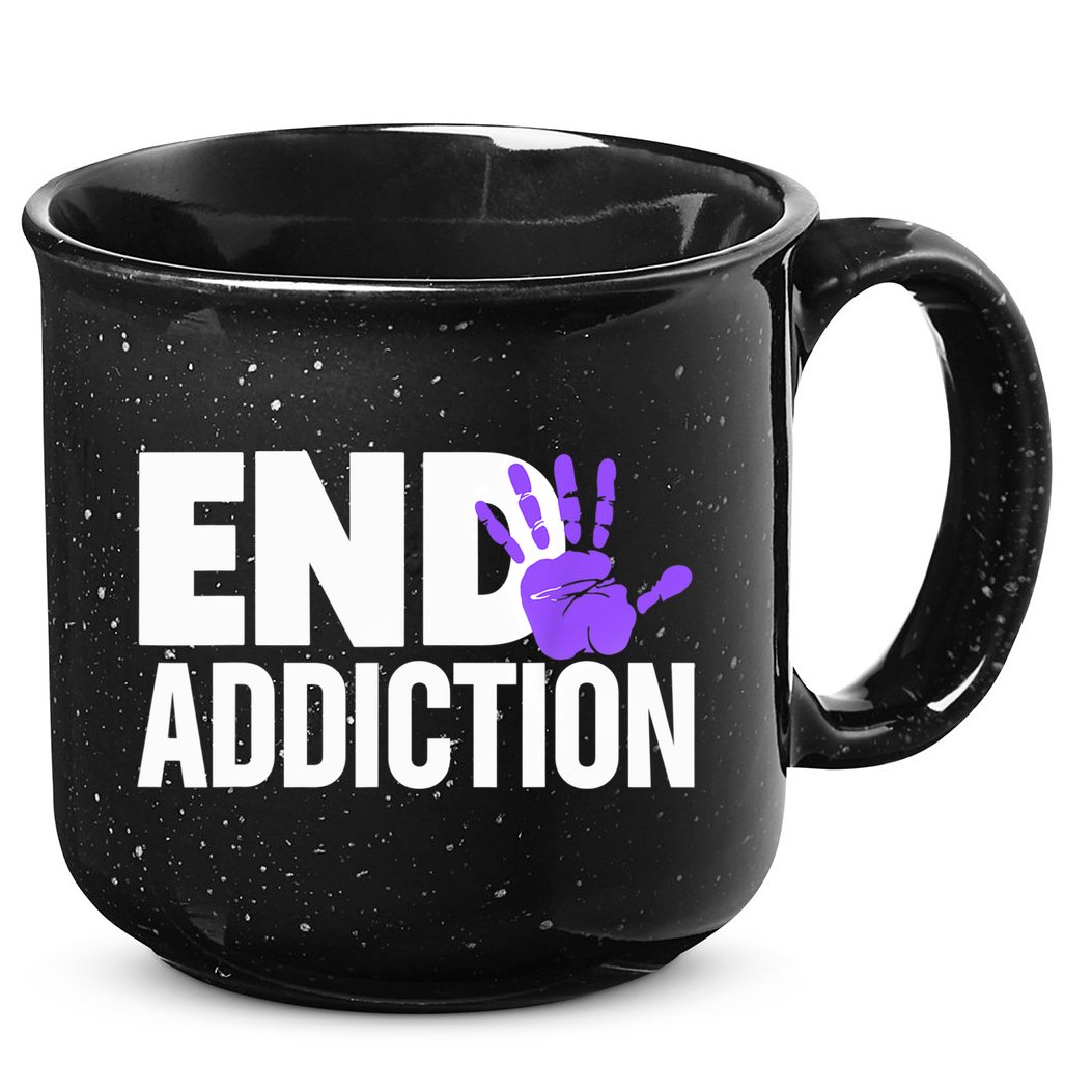 Overdose Awareness Overdose Awareness End Addiction 15oz Campfire Ceramic Mug