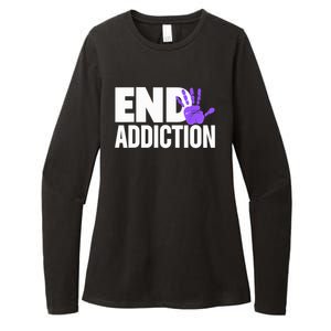 Overdose Awareness Overdose Awareness End Addiction Womens CVC Long Sleeve Shirt