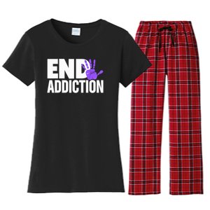 Overdose Awareness Overdose Awareness End Addiction Women's Flannel Pajama Set