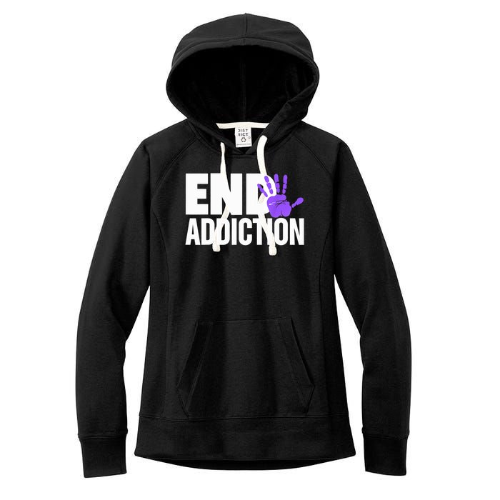 Overdose Awareness Overdose Awareness End Addiction Women's Fleece Hoodie