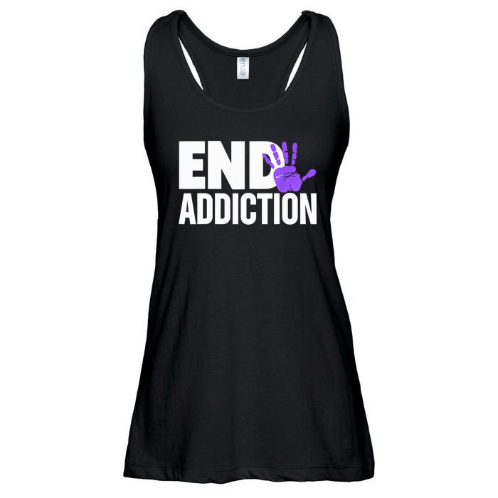 Overdose Awareness Overdose Awareness End Addiction Ladies Essential Flowy Tank