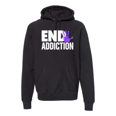 Overdose Awareness Overdose Awareness End Addiction Premium Hoodie