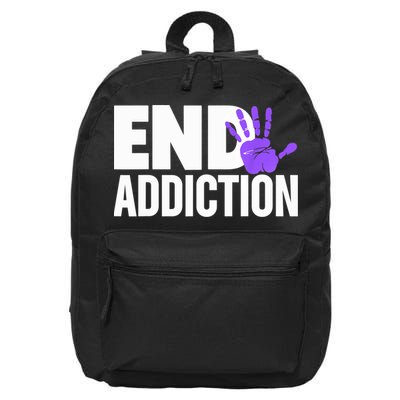 Overdose Awareness Overdose Awareness End Addiction 16 in Basic Backpack