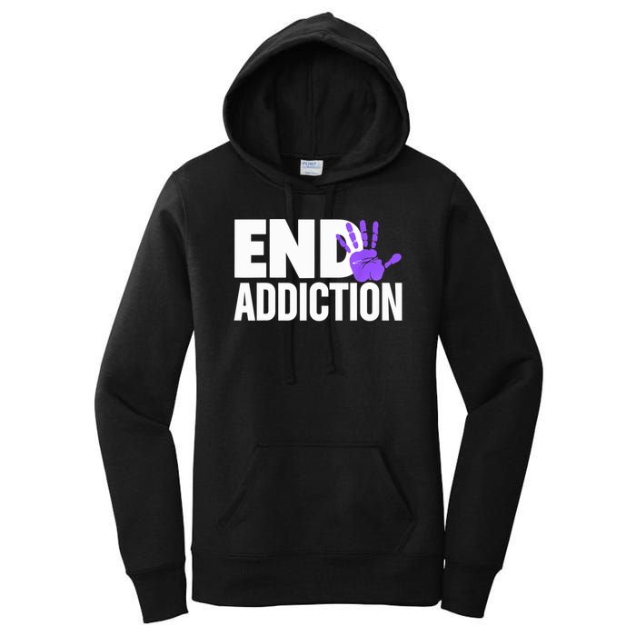 Overdose Awareness Overdose Awareness End Addiction Women's Pullover Hoodie