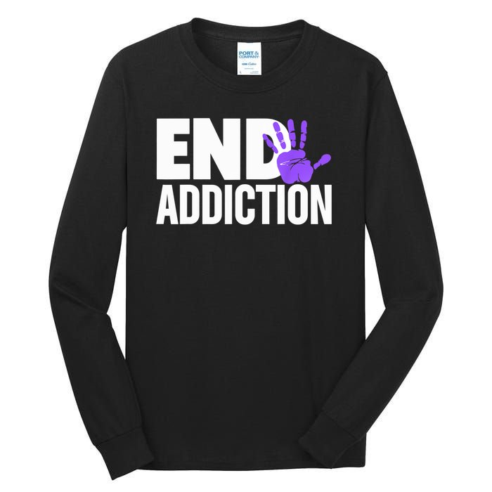 Overdose Awareness Overdose Awareness End Addiction Tall Long Sleeve T-Shirt