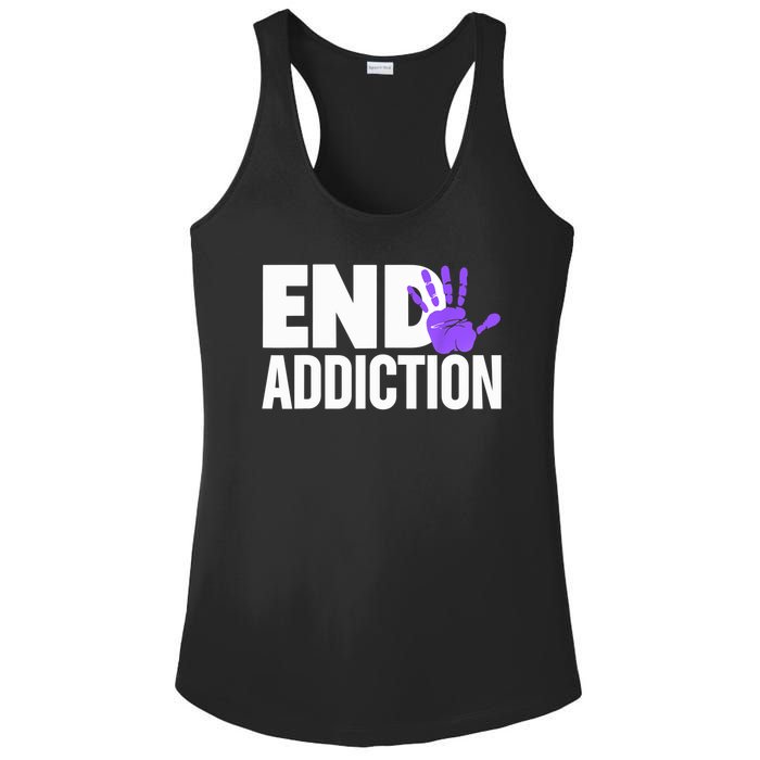 Overdose Awareness Overdose Awareness End Addiction Ladies PosiCharge Competitor Racerback Tank