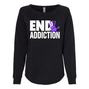 Overdose Awareness Overdose Awareness End Addiction Womens California Wash Sweatshirt