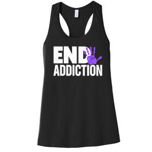 Overdose Awareness Overdose Awareness End Addiction Women's Racerback Tank