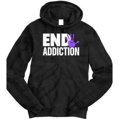 Overdose Awareness Overdose Awareness End Addiction Tie Dye Hoodie