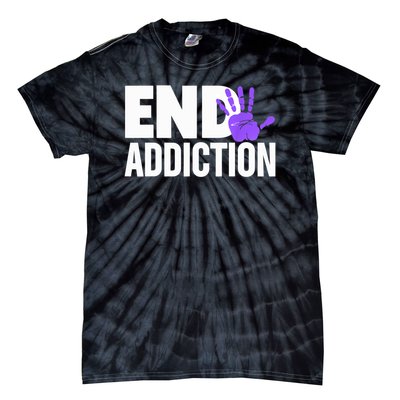 Overdose Awareness Overdose Awareness End Addiction Tie-Dye T-Shirt