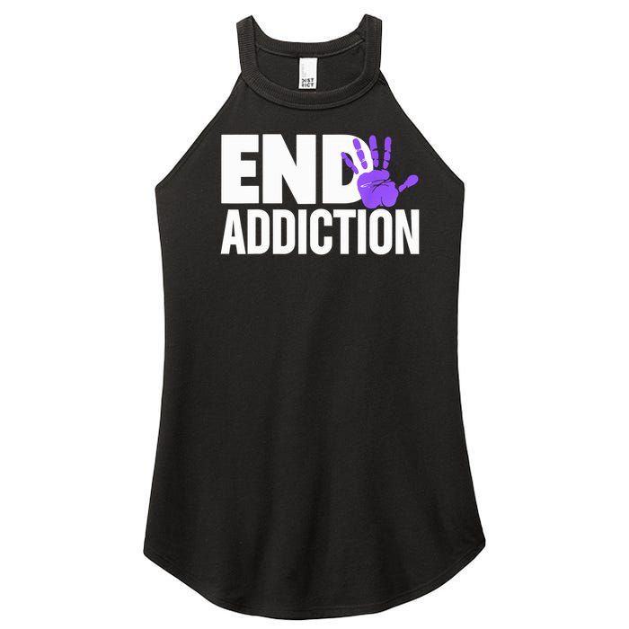 Overdose Awareness Overdose Awareness End Addiction Women's Perfect Tri Rocker Tank