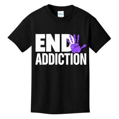 Overdose Awareness Overdose Awareness End Addiction Kids T-Shirt