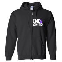 Overdose Awareness Overdose Awareness End Addiction Full Zip Hoodie