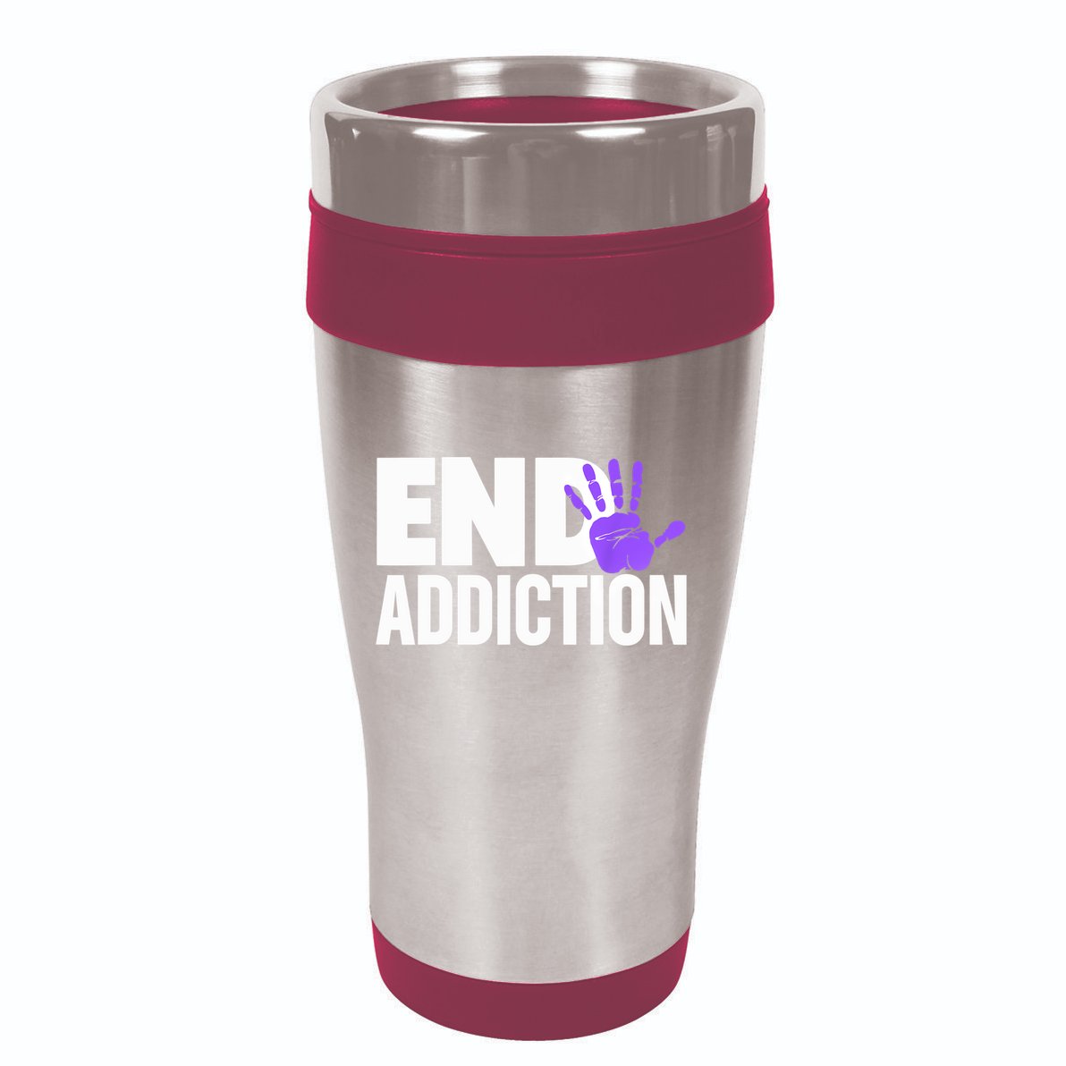 Overdose Awareness Overdose Awareness End Addiction 16oz Travel Tumbler