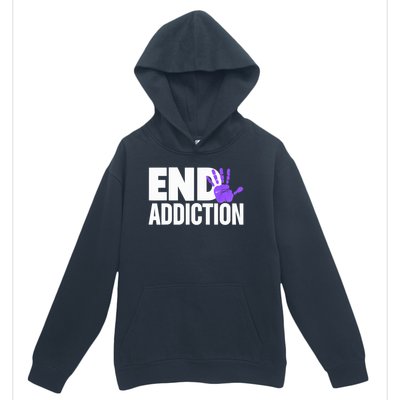 Overdose Awareness Overdose Awareness End Addiction Urban Pullover Hoodie