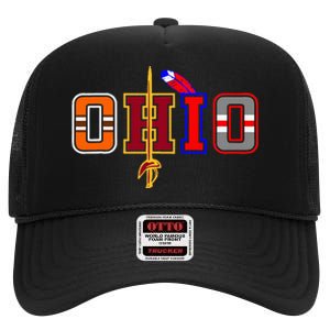 Ohio Apparel High Crown Mesh Back Trucker Hat