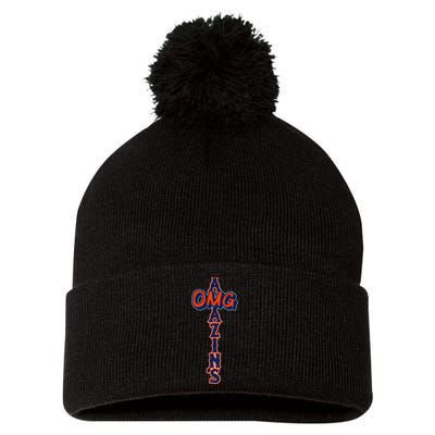 Omg Amazin’S Pom Pom 12in Knit Beanie