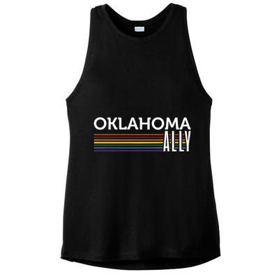 Oklahoma Ally Ladies PosiCharge Tri-Blend Wicking Tank