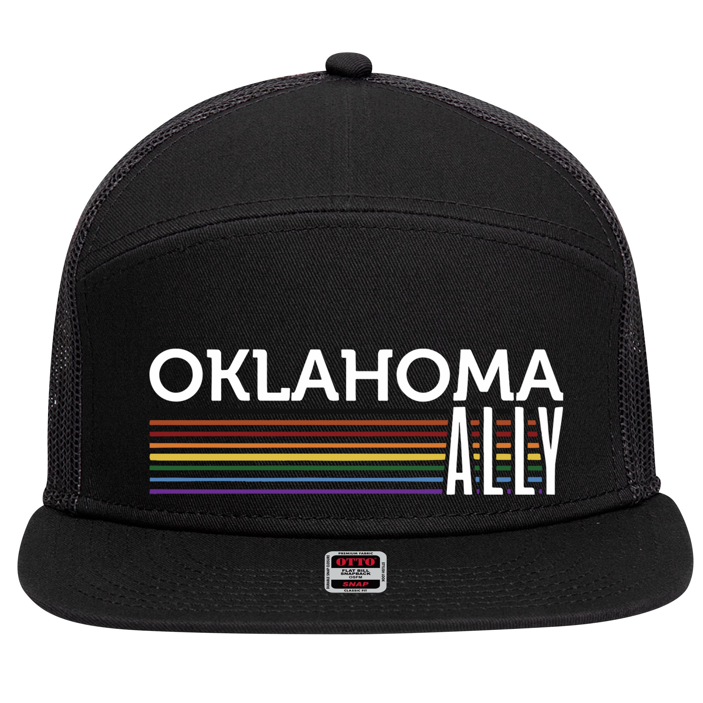 Oklahoma Ally 7 Panel Mesh Trucker Snapback Hat