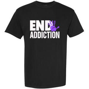 Overdose Awareness Overdose Awareness End Addiction Garment-Dyed Heavyweight T-Shirt