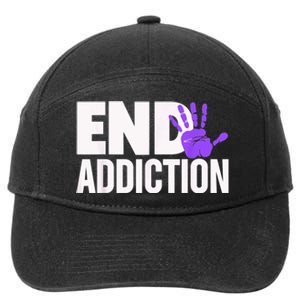 Overdose Awareness Overdose Awareness End Addiction 7-Panel Snapback Hat