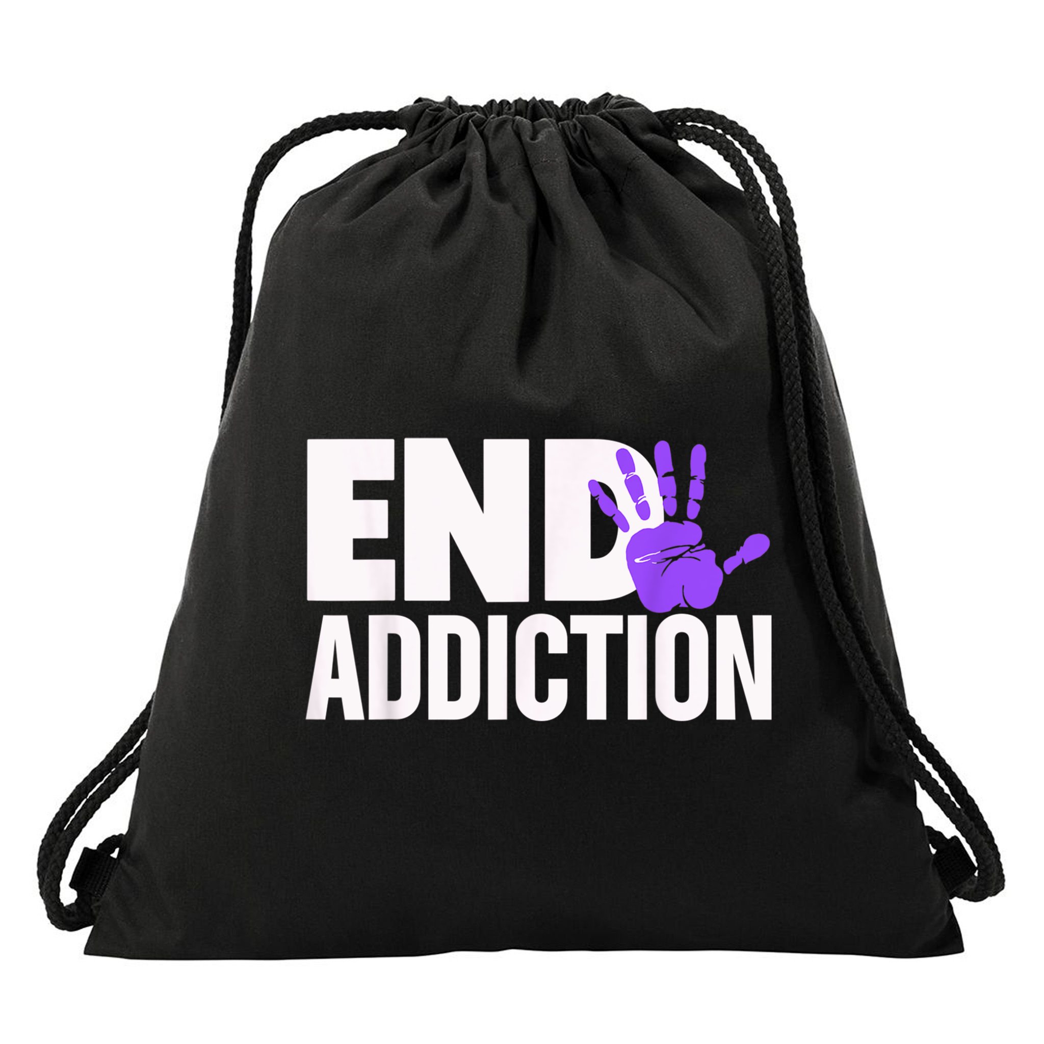 Overdose Awareness Overdose Awareness End Addiction Drawstring Bag