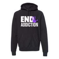 Overdose Awareness Overdose Awareness End Addiction Premium Hoodie