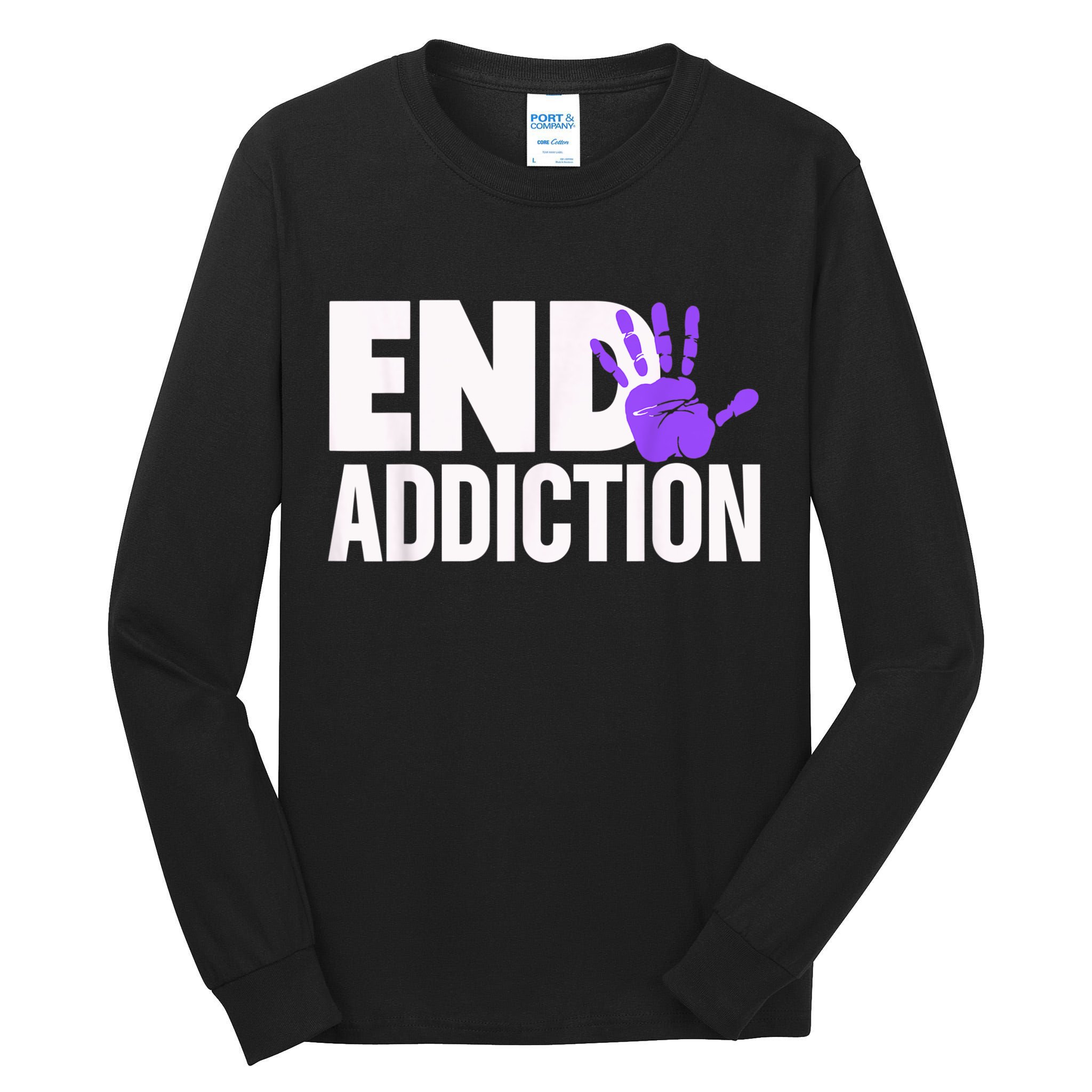 Overdose Awareness Overdose Awareness End Addiction Tall Long Sleeve T-Shirt