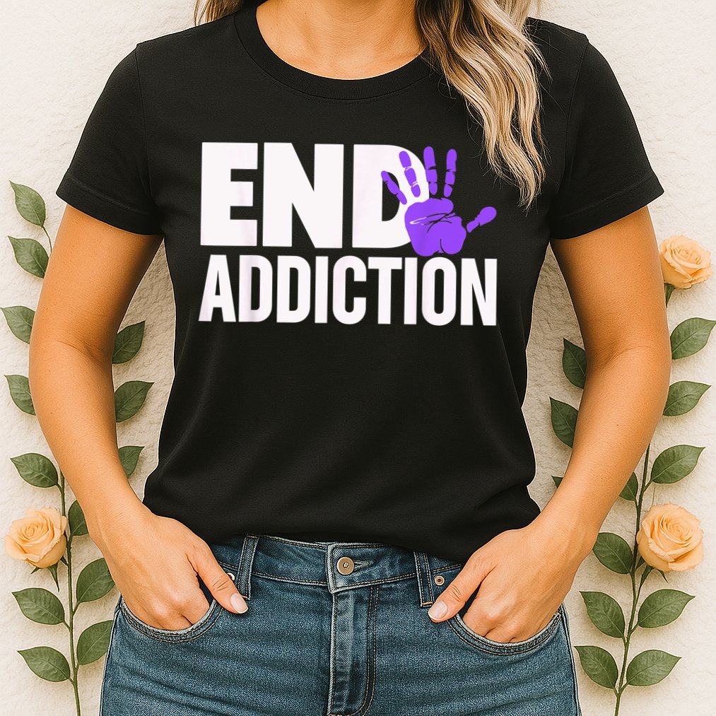 Overdose Awareness Overdose Awareness End Addiction Womens T-Shirt