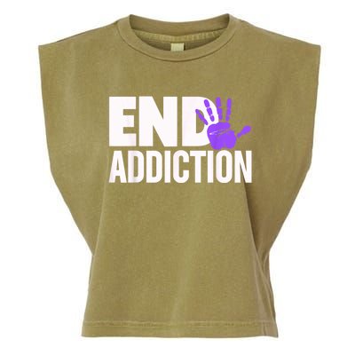 Overdose Awareness Overdose Awareness End Addiction Garment-Dyed Women's Muscle Tee