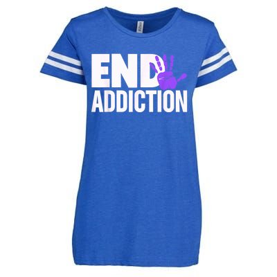 Overdose Awareness Overdose Awareness End Addiction Enza Ladies Jersey Football T-Shirt