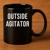 Outside Agitator 11oz C Handle Ceramic Mug