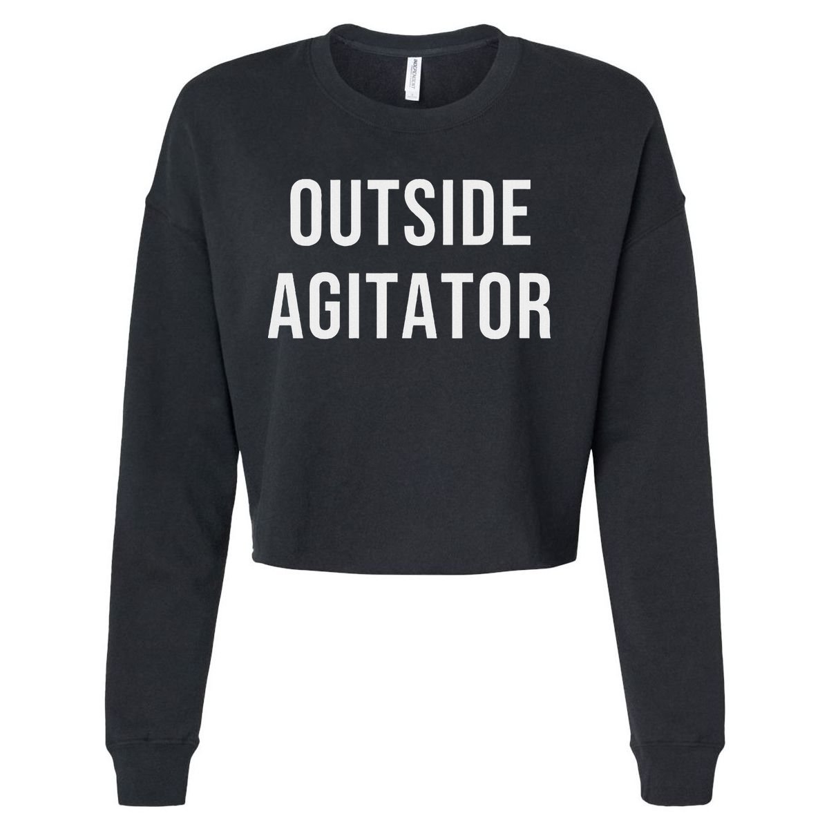 Outside Agitator Cropped Pullover Crew