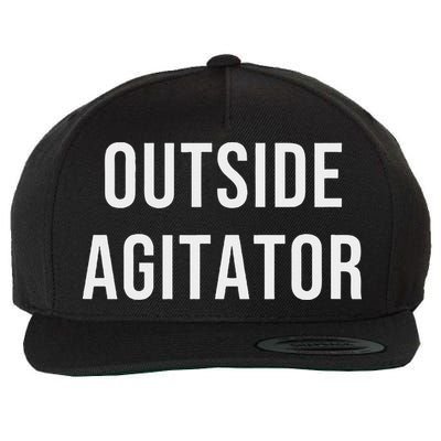 Outside Agitator Wool Snapback Cap