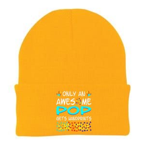 Only Awesome Pop Gets Handprints Like This Autism Knit Cap Winter Beanie