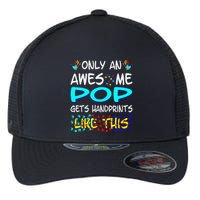 Only Awesome Pop Gets Handprints Like This Autism Flexfit Unipanel Trucker Cap