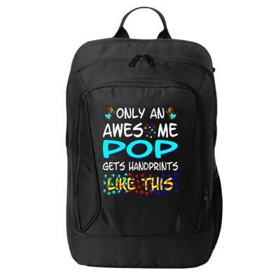 Only Awesome Pop Gets Handprints Like This Autism City Backpack