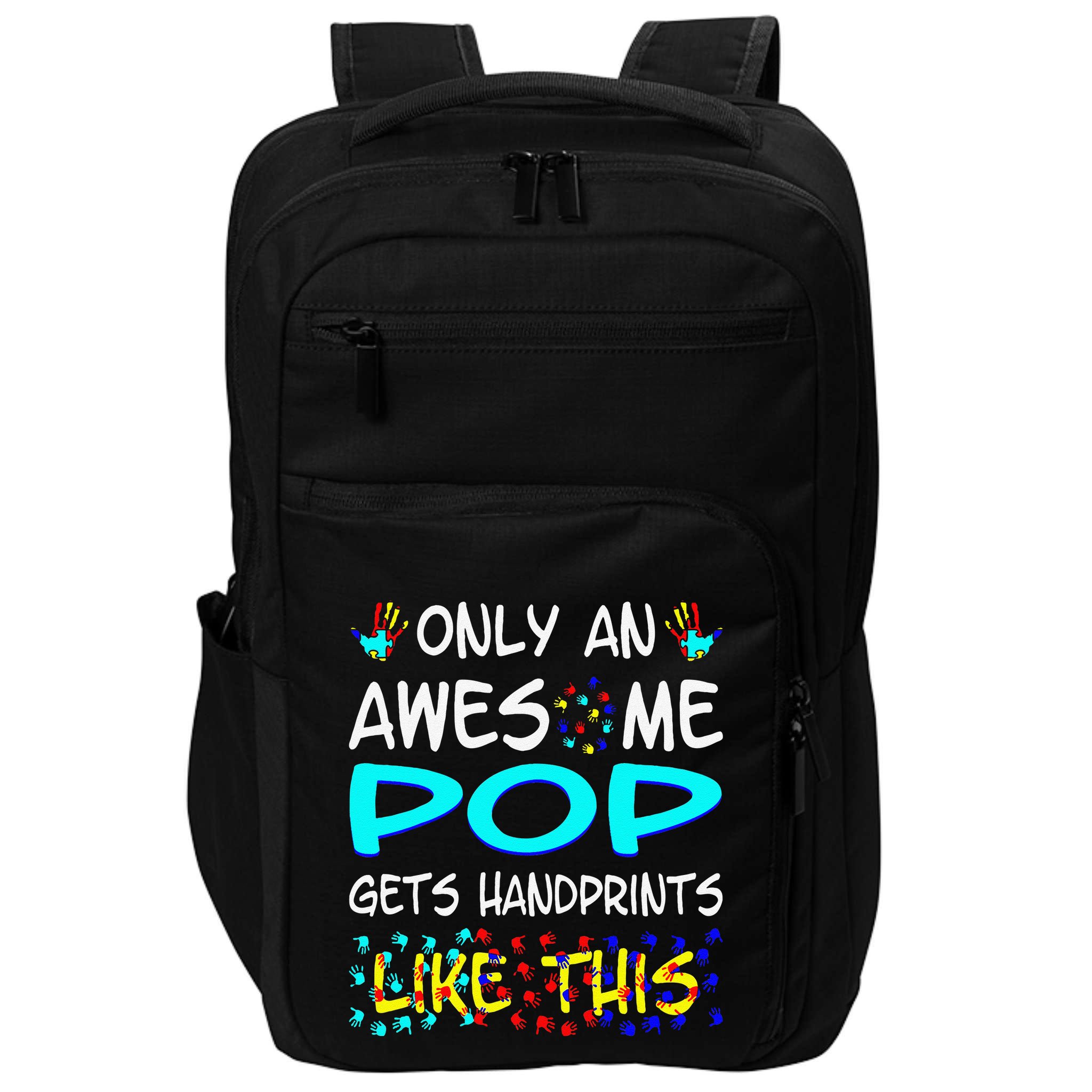 Only Awesome Pop Gets Handprints Like This Autism Impact Tech Backpack