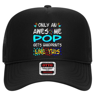 Only Awesome Pop Gets Handprints Like This Autism Trucker Hat