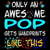 Only Awesome Pop Gets Handprints Like This Autism Short Acrylic Beanie