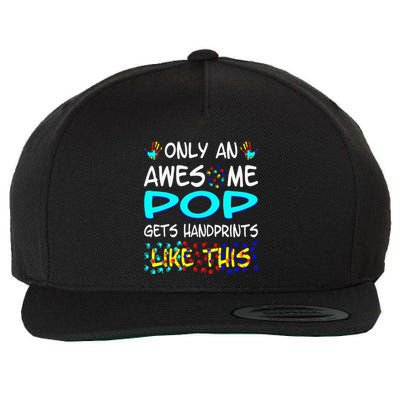 Only Awesome Pop Gets Handprints Like This Autism Wool Snapback Cap