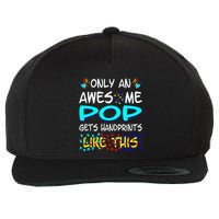Only Awesome Pop Gets Handprints Like This Autism Wool Snapback Cap