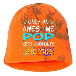 Only Awesome Pop Gets Handprints Like This Autism Kati - Camo Knit Beanie