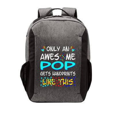 Only Awesome Pop Gets Handprints Like This Autism Vector Backpack