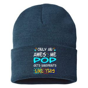 Only Awesome Pop Gets Handprints Like This Autism Sustainable Knit Beanie