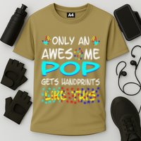 Only Awesome Pop Gets Handprints Like This Autism Performance Shirt