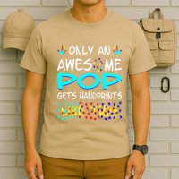 Only Awesome Pop Gets Handprints Like This Autism T-Shirt