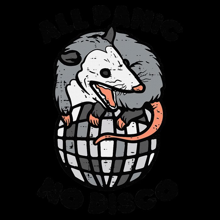 Opossum All Panic No Disco Funny Possum Scream 16oz Travel Tumbler