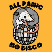 Opossum All Panic No Disco Funny Possum Scream Sustainable Knit Beanie